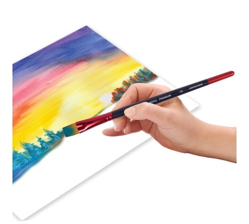 Кисть синтетика, плоская № 10, BRAUBERG PREMIUM, 201019