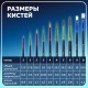 Кисти BRAUBERG PREMIUM, набор 10 шт. (круглые пони - 5 шт., синтетика - 3 шт., плоские щетина - 2 шт.), блистер, 201023