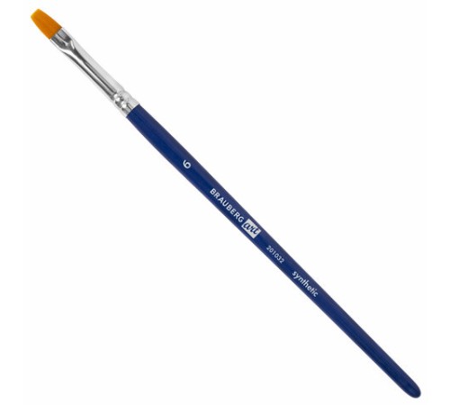 Кисти художественные набор 4 шт., синтетика (плоские № 2, 4, 6, 10), BRAUBERG ART DEBUT, 201032