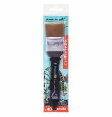 Кисть художественная профессиональная, синтетика, флейц, № 40, BRAUBERG ART CLASSIC, 201036