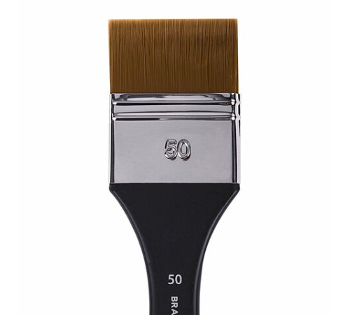 Кисть художественная профессиональная, синтетика, флейц, № 50, BRAUBERG ART CLASSIC, 201037