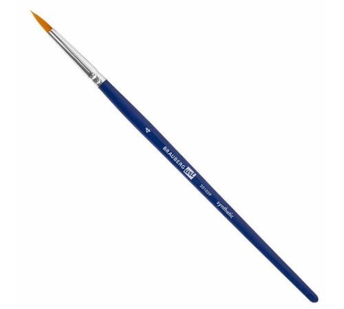 Кисти художественные набор 3 шт., синтетика (круглые № 4, 6,8), BRAUBERG ART DEBUT, 201039