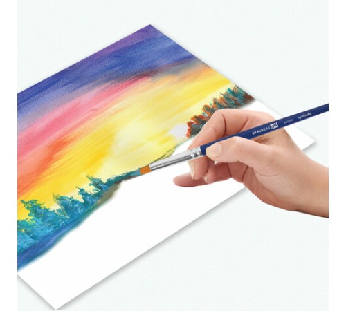 Кисти художественные набор 3 шт., синтетика (круглые № 4, 6,8), BRAUBERG ART DEBUT, 201039