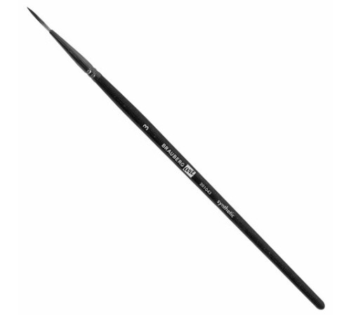 Кисти художественные набор 15 шт. + мастихин, в пенале, черные, синтетика, BRAUBERG ART DEBUT, 201043