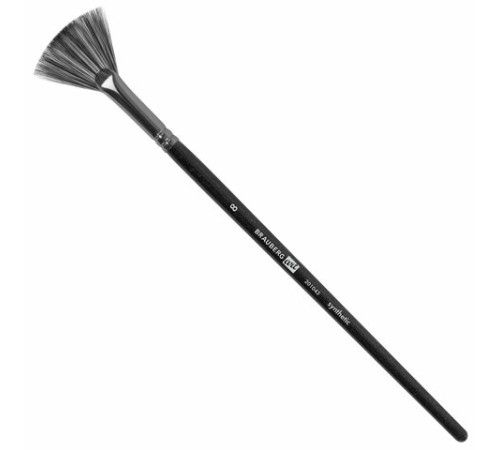 Кисти художественные набор 15 шт. + мастихин, в пенале, черные, синтетика, BRAUBERG ART DEBUT, 201043