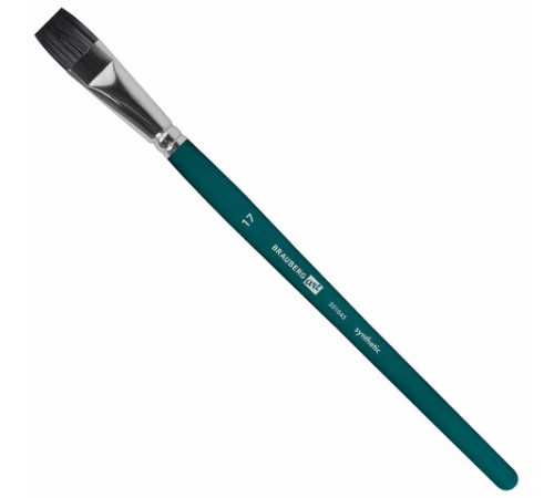 Кисти художественные набор 15 шт.+мастихин, в пенале, изумрудные, синтетика, BRAUBERG ART DEBUT, 201045