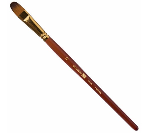 Кисти художественные набор 15 шт. + мастихин в пенале, коричневые, синтетика, BRAUBERG ART DEBUT, 201046