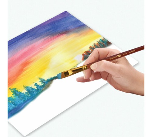 Кисти художественные набор 15 шт. + мастихин в пенале, коричневые, синтетика, BRAUBERG ART DEBUT, 201046