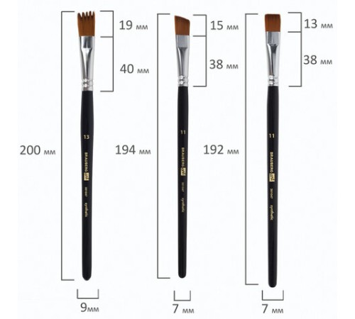 Кисти художественные набор 18 предметов (14 кистей и аксессуары), BRAUBERG ART DEBUT, 201047