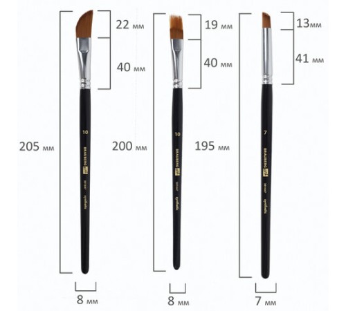 Кисти художественные набор 18 предметов (14 кистей и аксессуары), BRAUBERG ART DEBUT, 201047