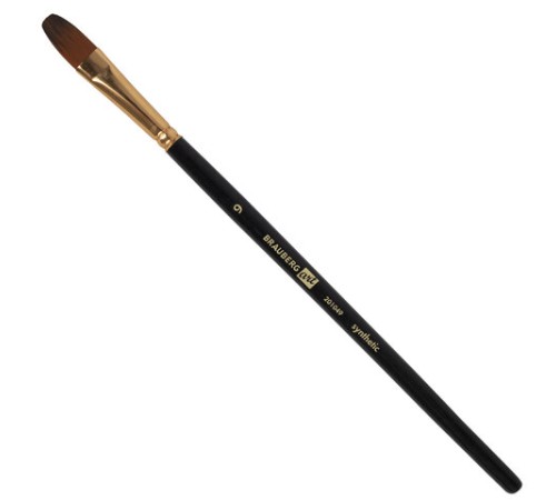 Кисти художественные набор 12 шт., синтетика, № 1-12, BRAUBERG ART DEBUT, 201049