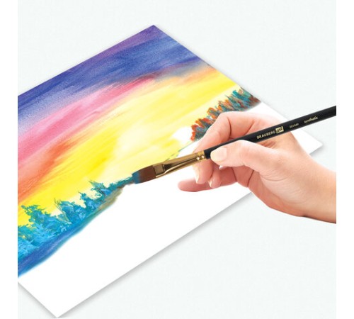 Кисти художественные набор 12 шт., синтетика, № 1-12, BRAUBERG ART DEBUT, 201049