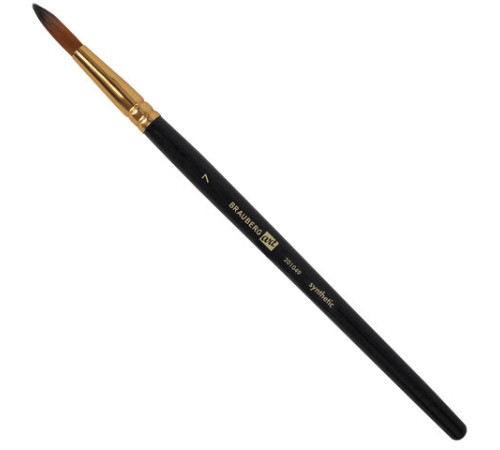 Кисти художественные набор 12 шт., синтетика, № 1-12, BRAUBERG ART DEBUT, 201049