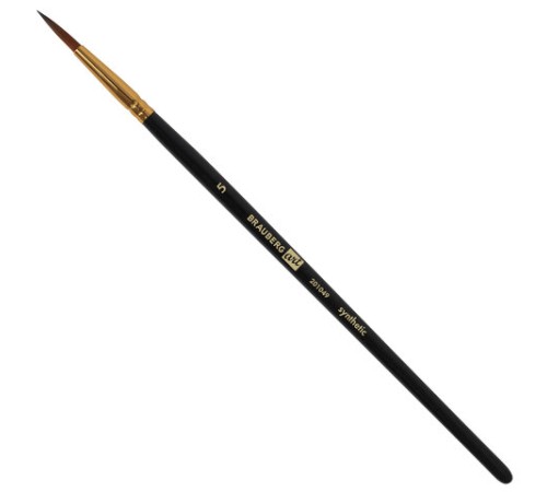 Кисти художественные набор 12 шт., синтетика, № 1-12, BRAUBERG ART DEBUT, 201049