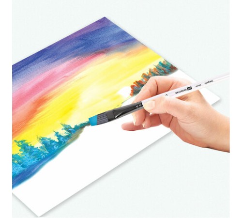 Кисти художественные набор 10 шт., синтетика, в ПВХ-пенале, № 1-10, BRAUBERG ART DEBUT, 201050