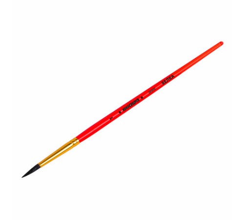 Кисть БЕЛКА, круглая, № 1, цветная ручка, ЮНЛАНДИЯ, 201052