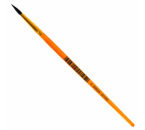 Кисть БЕЛКА, круглая, № 3, цветная ручка, ЮНЛАНДИЯ, 201054