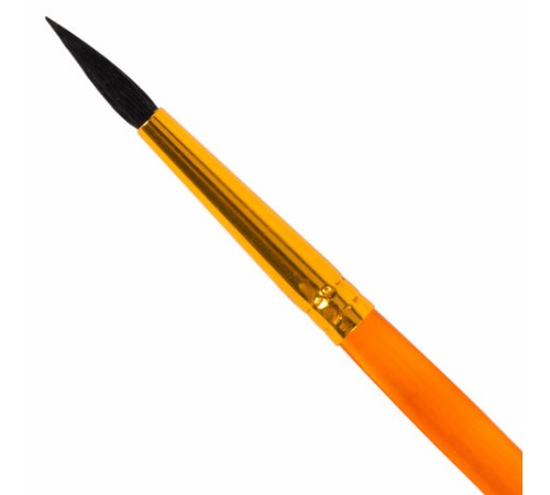 Кисть БЕЛКА, круглая, № 3, цветная ручка, ЮНЛАНДИЯ, 201054