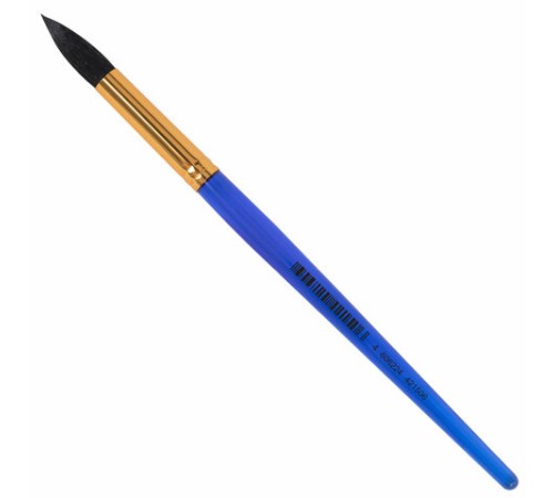 Кисть БЕЛКА, круглая, № 10, цветная ручка, ЮНЛАНДИЯ, 201059