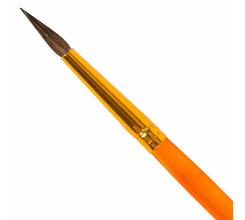 Кисть ПОНИ, круглая, № 3, цветная ручка, ЮНЛАНДИЯ, 201062