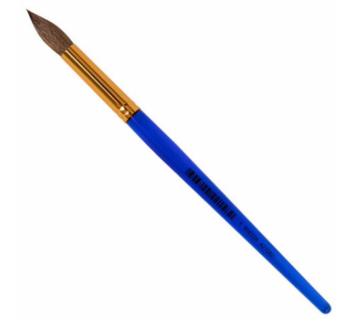 Кисть ПОНИ, круглая, № 10, цветная ручка, ЮНЛАНДИЯ, 201067