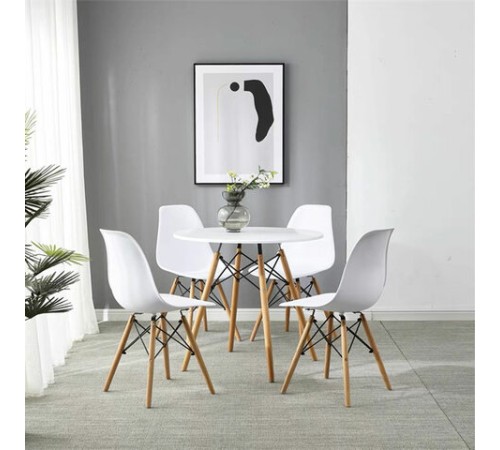 Стулья BRABIX "Eames CF-010", КОМПЛЕКТ 4 шт., пластик белый, опоры дерево/металл, 532630, 2033A Стулья BRABIX "Eames CF-010", КОМПЛЕКТ 4 шт., пластик белый, опоры дерево/металл, 532630, 2033A
