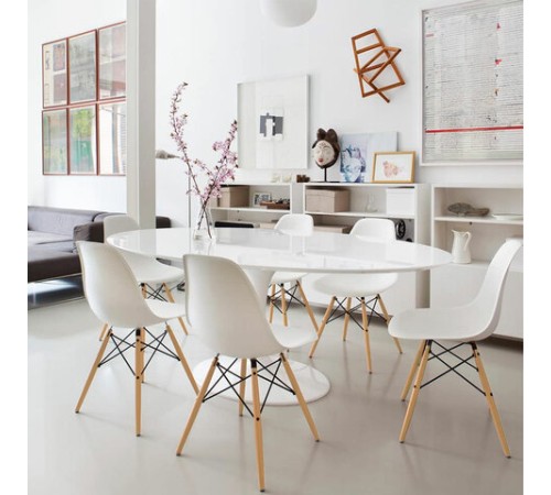 Стулья BRABIX "Eames CF-010", КОМПЛЕКТ 4 шт., пластик белый, опоры дерево/металл, 532630, 2033A Стулья BRABIX "Eames CF-010", КОМПЛЕКТ 4 шт., пластик белый, опоры дерево/металл, 532630, 2033A