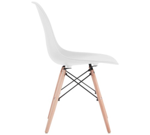 Стулья BRABIX "Eames CF-010", КОМПЛЕКТ 4 шт., пластик белый, опоры дерево/металл, 532630, 2033A Стулья BRABIX "Eames CF-010", КОМПЛЕКТ 4 шт., пластик белый, опоры дерево/металл, 532630, 2033A