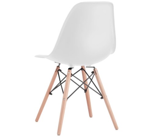 Стулья BRABIX "Eames CF-010", КОМПЛЕКТ 4 шт., пластик белый, опоры дерево/металл, 532630, 2033A Стулья BRABIX "Eames CF-010", КОМПЛЕКТ 4 шт., пластик белый, опоры дерево/металл, 532630, 2033A