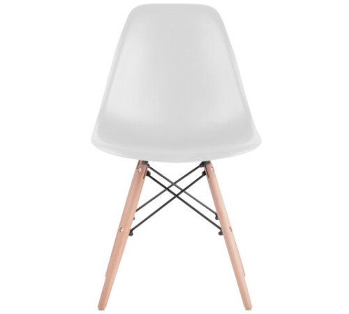 Стулья BRABIX "Eames CF-010", КОМПЛЕКТ 4 шт., пластик белый, опоры дерево/металл, 532630, 2033A Стулья BRABIX "Eames CF-010", КОМПЛЕКТ 4 шт., пластик белый, опоры дерево/металл, 532630, 2033A