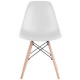 Стулья BRABIX "Eames CF-010", КОМПЛЕКТ 4 шт., пластик белый, опоры дерево/металл, 532630, 2033A