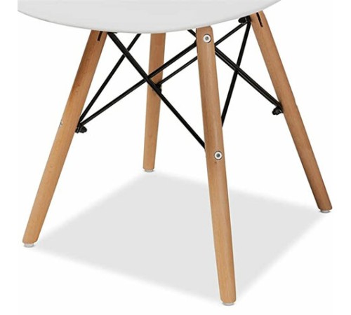 Стулья BRABIX "Eames CF-010", КОМПЛЕКТ 4 шт., пластик белый, опоры дерево/металл, 532630, 2033A Стулья BRABIX "Eames CF-010", КОМПЛЕКТ 4 шт., пластик белый, опоры дерево/металл, 532630, 2033A