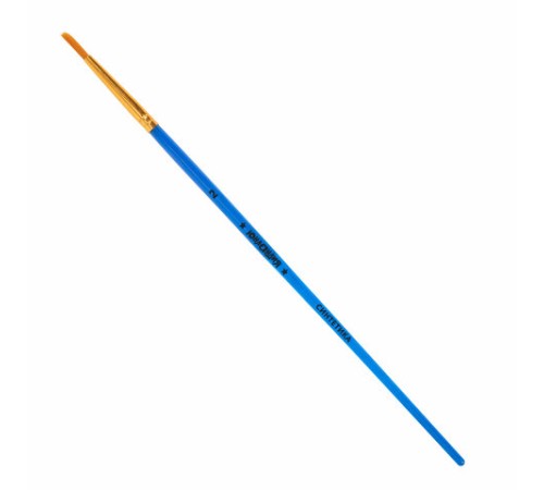 Кисти СИНТЕТИКА набор 5 шт. (круглая 3, плоская 2, 6, 14, овальная 1), блистер, ЮНЛАНДИЯ, 201069