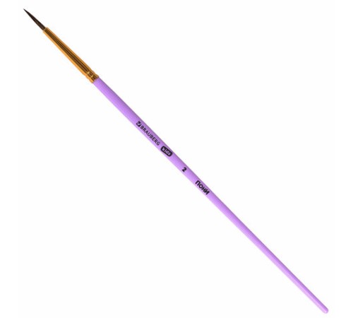 Кисти ПОНИ набор 5 шт. (круглые № 1, 2, 3,4, 5), блистер, BRAUBERG KIDS, 201072