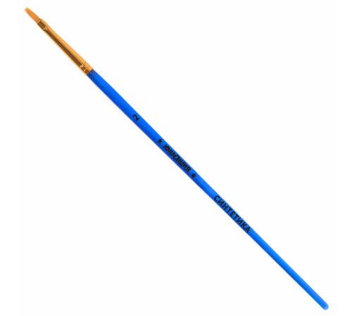 Кисти СИНТЕТИКА набор 5 шт. (плоские № 1, 2, 3, 4, 5), пакет с европодвесом, ЮНЛАНДИЯ, 201077