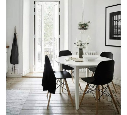 Стулья BRABIX "Eames CF-010", КОМПЛЕКТ 4 шт., пластик черный, опоры дерево/металл, 532631, 2033A Стулья BRABIX "Eames CF-010", КОМПЛЕКТ 4 шт., пластик черный, опоры дерево/металл, 532631, 2033A