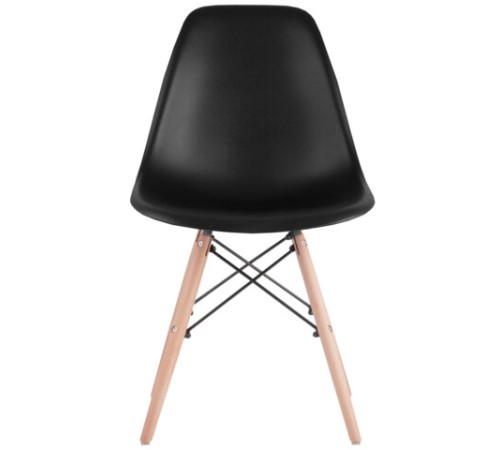 Стулья BRABIX "Eames CF-010", КОМПЛЕКТ 4 шт., пластик черный, опоры дерево/металл, 532631, 2033A Стулья BRABIX "Eames CF-010", КОМПЛЕКТ 4 шт., пластик черный, опоры дерево/металл, 532631, 2033A
