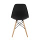 Стулья BRABIX "Eames CF-010", КОМПЛЕКТ 4 шт., пластик черный, опоры дерево/металл, 532631, 2033A