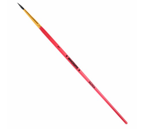 Кисти БЕЛКА набор 6 шт. (круглые № 1, 2, 3, 4, 5, 6), блистер, ЮНЛАНДИЯ, 201082