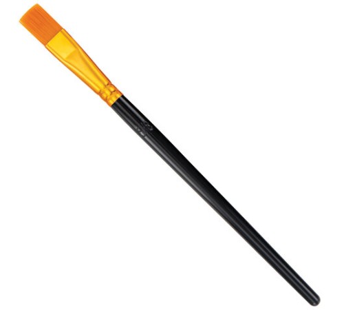 Кисти набор 10 шт., синтетика, черные, № 2/0-8 (Круглые; Овальные; Плоские; Лайнеры), WBZ (ВБЗ), 201084