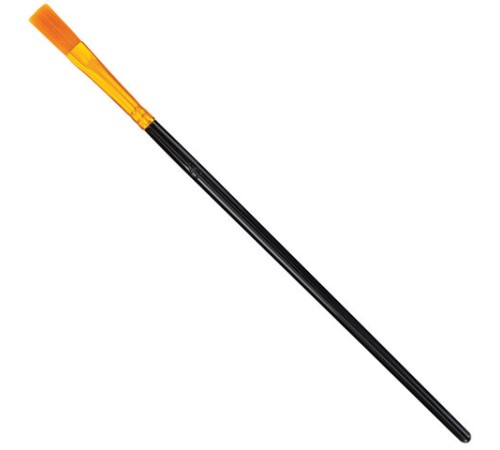 Кисти набор 10 шт., синтетика, черные, № 2/0-8 (Круглые; Овальные; Плоские; Лайнеры), WBZ (ВБЗ), 201084