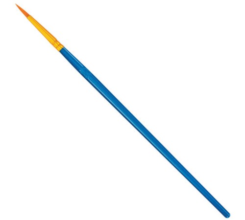 Кисти набор 10 шт., синтетика, синие, № 2/0-8 (Круглые; Овальные; Плоские; Лайнеры), WBZ (ВБЗ), 201085