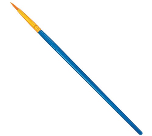 Кисти набор 10 шт., синтетика, синие, № 2/0-8 (Круглые; Овальные; Плоские; Лайнеры), WBZ (ВБЗ), 201085