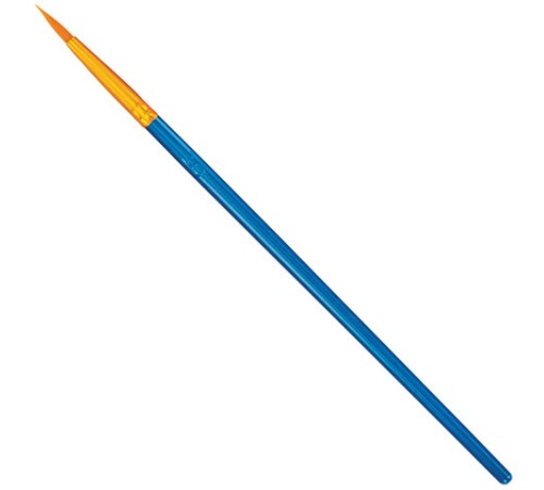 Кисти набор 10 шт., синтетика, синие, № 2/0-8 (Круглые; Овальные; Плоские; Лайнеры), WBZ (ВБЗ), 201085