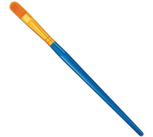 Кисти набор 10 шт., синтетика, синие, № 2/0-8 (Круглые; Овальные; Плоские; Лайнеры), WBZ (ВБЗ), 201085