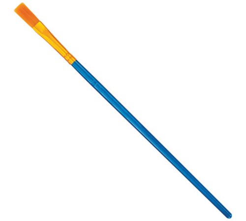 Кисти набор 10 шт., синтетика, синие, № 2/0-8 (Круглые; Овальные; Плоские; Лайнеры), WBZ (ВБЗ), 201085