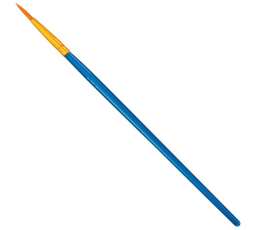 Кисти набор 10 шт., синтетика, синие, № 2/0-8 (Круглые; Овальные; Плоские; Лайнеры), WBZ (ВБЗ), 201085