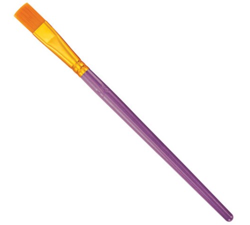 Кисти набор 10 шт., синтетика, фиолетовые, № 2/0-8 (Круглые; Овальные; Плоские; Лайнеры), WBZ (ВБЗ), 201086