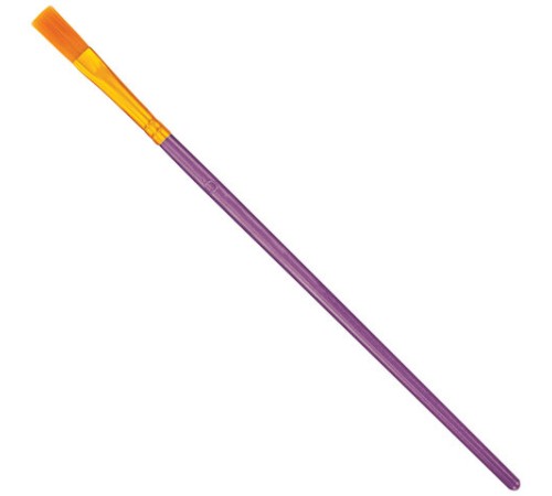 Кисти набор 10 шт., синтетика, фиолетовые, № 2/0-8 (Круглые; Овальные; Плоские; Лайнеры), WBZ (ВБЗ), 201086