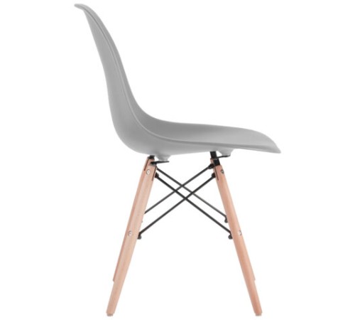 Стулья BRABIX "Eames CF-010", КОМПЛЕКТ 4 шт., пластик серый, опоры дерево/металл, 532632, 2033A Стулья BRABIX "Eames CF-010", КОМПЛЕКТ 4 шт., пластик серый, опоры дерево/металл, 532632, 2033A